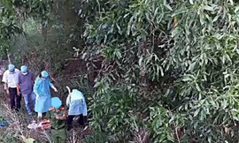 Phát hiện thi thể nam giới bị dao găm vào bụng trong vườn tràm
