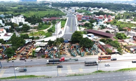 Toàn cảnh nút 'cổ chai' đường gần 730 tỷ đồng vừa được gỡ để thông tuyến đến Bến xe miền Đông