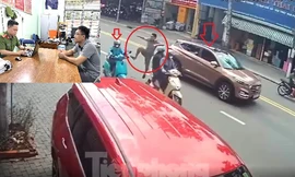 Lời khai của người đàn ông đạp nữ tài xế xe ôm ngã nhào ở Bình Dương