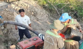 Hút cạn nước dưới kênh tìm thấy thi thể người đàn ông mất tích