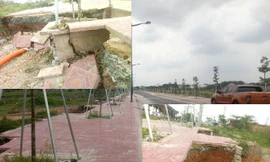 Con đường ‘tơ lụa’ trị giá tiền tỷ vừa xây xong đã lở