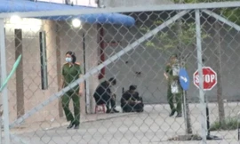 Công an phong tỏa Trung tâm đăng kiểm xe cơ giới 61-08D ở Bình Dương