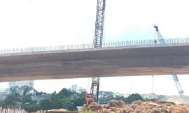 Cận cảnh nút giao gần 600 tỷ đồng đang hình thành trên đường Vành đai 3 TPHCM 