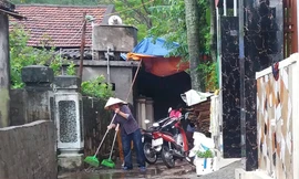 Ngôi nhà nạn nhân nơi xảy ra sự việc.