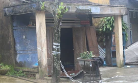  Ngôi nhà nơi phát hiện bà Ph. chết trong thế treo cổ.