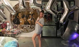 Bức ảnh khiến fan tưởng nhầm Miley có bầu.