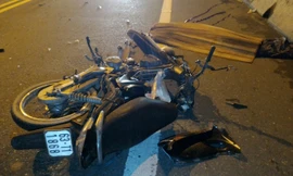 Hiện trường vụ tai nạn.