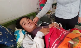 Anh Hồ Thành Phi - "người hùng" cứu người trong bão số 12 hồi tháng 11.