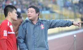 HLV Trương Việt Hoàng nghỉ khiến nhiều cầu thủ Hải Phòng bất ngờ. Ảnh: Trung Kính.