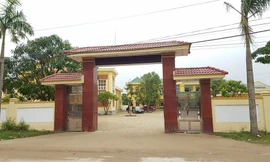 Trụ sở UBND xã Nghi Quang nơi xảy ra sự việc.