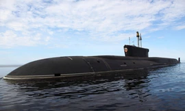 Tàu ngầm Vladimir Monomakh, chiếc thứ 3 thuộc lớp Borei. Ảnh: Livejournal.