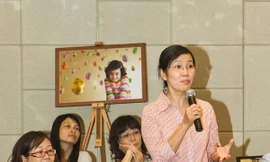 Bác sĩ Lê Thị Kiều Dung thuyết trình tại hội thảo