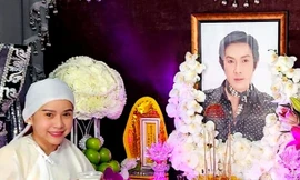 Nghệ sĩ Bình Tinh bị trách móc cười bên di ảnh NSƯT Vũ Linh