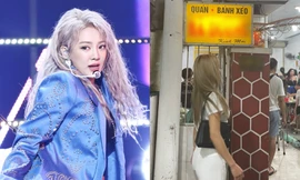 Ca sĩ người Hàn Quốc đến ăn đặc sản bánh xèo Đà Nẵng