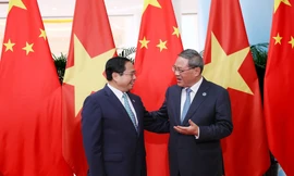 Hình ảnh hai Thủ tướng Việt Nam - Trung Quốc hội đàm 