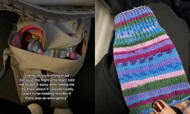 Đan len cũng bị cấm? Chuyện tưởng đùa mà thật trên máy bay