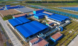 Nhà máy nước sạch sông Đuống chưa đủ điều kiện đã khánh thành. Ảnh. M.T