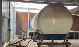 Khu vực chiết gas trái phép. Ảnh: .Đ.H