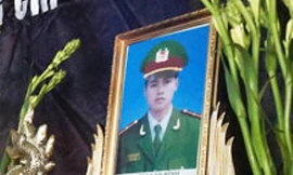 Nâng quân hàm cho Thiếu úy công an hi sinh
