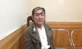 Trương Phúc Hưng tại cơ quan công an. Ảnh: TQ