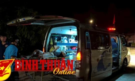 Trâu 'điên' húc người ở Bình Thuận