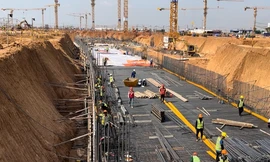 1.000 kỹ sư, công nhân thi công xuyên Tết trên 'đại công trường' sân bay Long Thành