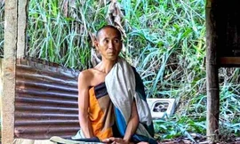 Hình ảnh về căn chòi nơi ông Thích Minh Tuệ ẩn tu