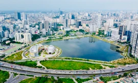 Bên trong công viên hồ điều hòa CV1 sắp đưa vào sử dụng