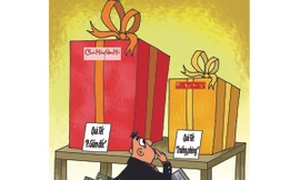 Lo quà biếu Tết