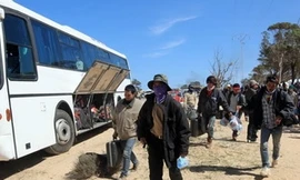 Hơn 1.000 lao động từ Libya về tới cảng Cái Lân