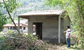 Nhà mới xây chờ giải tỏa cấp lại đất tái định cư tại xã Lộc Vĩnh