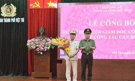Điều động, bổ nhiệm cán bộ chủ chốt ở công an 3 tỉnh, thành