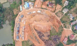 Ngày đêm thi công khu tái định cư cho người dân vùng lũ Yên Bái