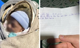 Bé trai 1 tuần tuổi bị bỏ rơi trước cửa nhà dân