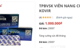 Trước thời điểm bị gỡ, Kovir viên nang cứng đã bán hơn 20.000 sản phẩm qua website công ty.