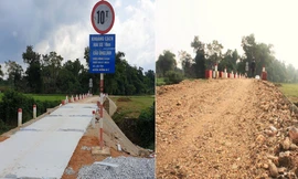 Cầu tiền tỷ vừa bàn giao đã xuống cấp: Chủ đầu tư đổ lỗi thiên tai