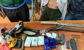 'Cất lưới' ông trùm ma túy, thu giữ nhiều súng đạn