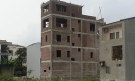 Ngôi nhà trên lô đất B1-32 xây dựng sai thiết kế được thẩm định.