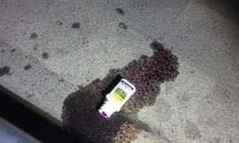 Người phụ nữ gục cạnh lọ thuốc trừ sâu tại trạm chờ xe buýt