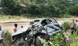 Ô tô mất lái lao xuống vực, hiệu phó tử vong, hiệu trưởng nhập viện cấp cứu