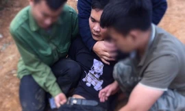 Đối tượng Lập bị bắt giữ khi đang vận chuyển ma túy