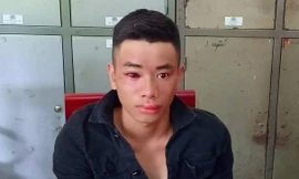 Thiêu úy công an phải chống phơi nhiễm HIV sau khi khống chế 'con nghiện'