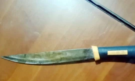 Hung khí vụ án. Ảnh Đức Vũ.