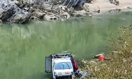 Hiện trường vụ tai nạn. Ảnh: Quang Dũng