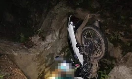 Bị tai nạn trong đêm, một phó chỉ huy quân sự xã tử vong