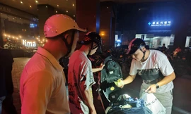 Cảnh sát xử lý ‘quái xế’ gây náo loạn khu vực sân Mỹ Đình