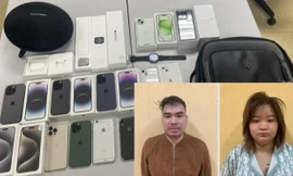 Chồng trộm lô điện thoại iPhone mang về đưa cho vợ cất giấu 