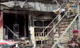 Hiện trường vụ nổ tại Syria.