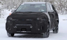 Phía trước của KIA Tusker có thể nhìn thoáng qua cụm đèn pha.