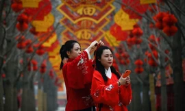 Không khí chào đón Tết Kỷ Hợi trên thế giới